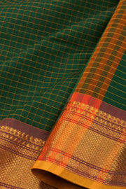 Green Handloom Chettinad Cotton Saree 10075814