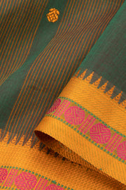 Green Handloom Chettinad Cotton Saree 10075866