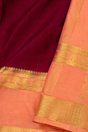 Deep Magenta Mysore Semi Crepe Silk Saree 10077213