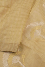 Beige Handloom Chanderi Saree 10055320