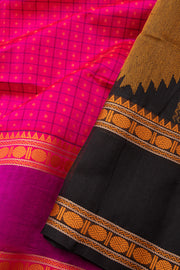 Magenta Handloom Kanchi Silk Cotton Saree 10073569
