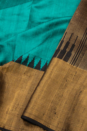 Blue Handloom Threadwork Kanjivaram Silk Saree 10074952