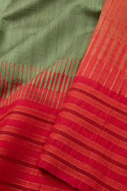 Green Handloom Kanjivaram Dupion Silk Saree 10074961
