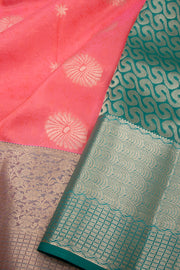 Pink Lightweight Fancy Kanjivaram Silk Saree with Contrast Pallu 10074837