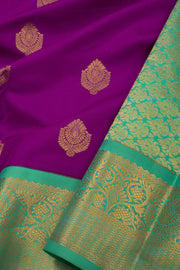 Purple Lightweight Fancy Kanjivaram Silk Saree with Contrast Pallu 10074838