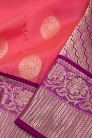 Pink Lightweight Fancy Kanjivaram Silk Saree with Contrast Pallu 10074839