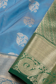 Blue Lightweight Fancy Kanjivaram Silk Saree with Contrast Pallu 10074843