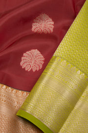 Maroon Lightweight Fancy Kanjivaram Silk Saree with Contrast Pallu 10074846