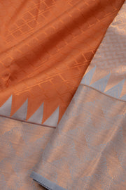 Brown Lightweight Fancy Kanjivaram Silk Saree with Contrast Pallu 10074849