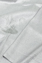 Sea Gray Kanjivaram Tissue Vegan Silk Saree 10075564