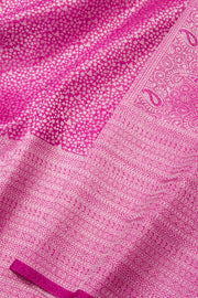  Magenta Pink Kanjivaram Tissue Vegan Silk Saree 10075569