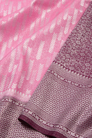 Carnation Kanjivaram Tissue Vegan Silk Saree 10075570