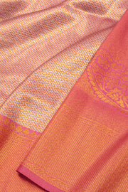  Pastel Cherry  Kanjivaram Tissue Vegan Silk Saree 10075573