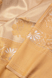 Gold Kanjivaram Tissue Vegan Silk Saree 10075574