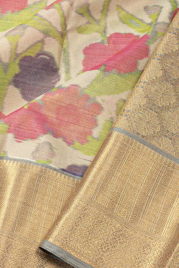 Multicolour Printed Kanjivaram Silk Saree 10075578