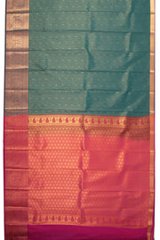 Green Kanjivaram Vegan Silk Saree 10076028