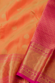 Orange Kanjivaram Silk Saree 10076057