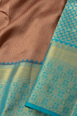 Brown Kanjivaram Silk Saree 10076063