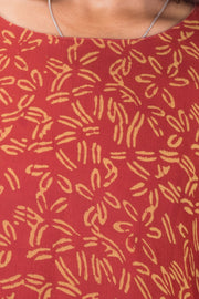 Maroon Handcrafted Chiffon Crop Top 10071238