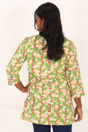 Baby Yellow Hand Block Printed Kurti 10071536