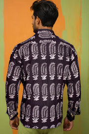 Black Bagh Printed Full Sleeve Men's Cotton Shirt 10075449