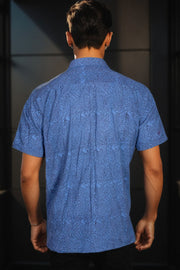 Blue Bagh Printed Half Sleeve Men's Cotton Shirt 10075451
