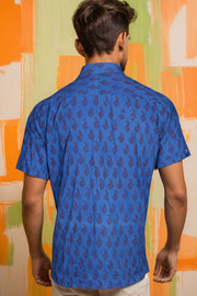 Blue Bagh Printed Half Sleeve Men's Cotton Shirt 10075452