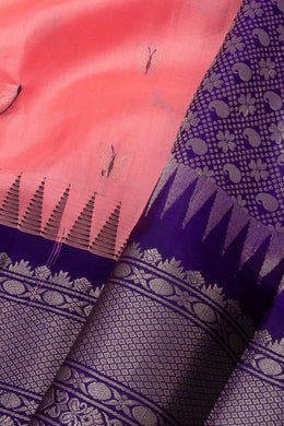 Pink Gadwal Kuttu Silk Saree 10075413