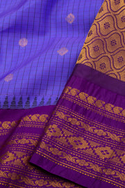 Purple Gadwal Kuttu Silk Saree 10075425