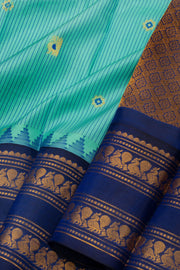 Green Gadwal Kuttu Silk Saree 10075437