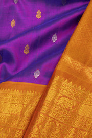Purple Gadwal Silk Saree 10075445