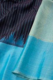 Blue Gadwal Kuttu Silk Saree 10076199