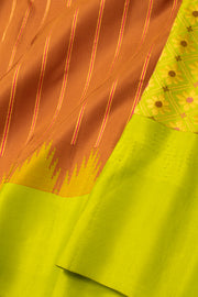 Brown Gadwal Kuttu Silk Saree 10076200