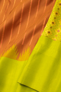 Brown Gadwal Kuttu Silk Saree 10076200