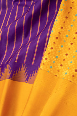 Purple Gadwal Kuttu Silk Saree 10076204