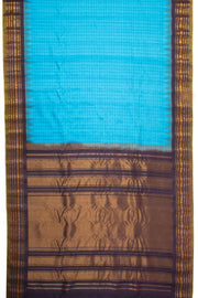 Blue Gadwal Kuttu Silk Saree 10076207