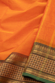 Orange Kanchi Cotton Saree 10067848