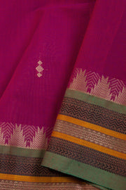 Pink Kanchi Cotton Saree 10069234 - Avishya