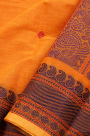 Orange Kanchi Cotton Saree 10069236 - Avishya