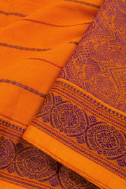Orange Kanchi Cotton Saree 10069242 - Avishya