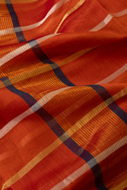 Rust Orange Silk Cotton Dupatta 10064101 