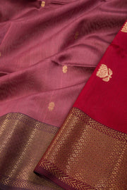 Raspberry Rose Handloom Maheshwari Saree 10068651