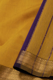 Yellow Maheshwari Silk Cotton Saree 10075233