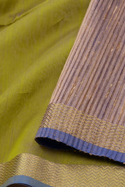 Green Maheshwari Silk Cotton Saree 10075237