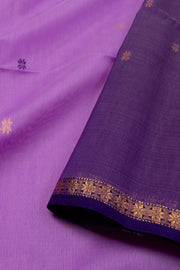 Violet Maheshwari Silk Cotton Saree 10075257