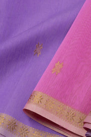  Lavender Maheshwari Silk Cotton Saree 10075261