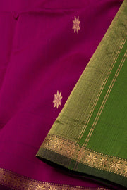 Magenta Maheshwari Silk Cotton Saree 10075262