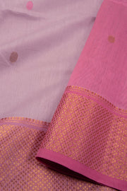 Pink Maheshwari Silk Cotton Saree 10075267