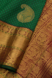 Handloom Pure Zari Jacquard Kanjivaram Silk Saree 10056280