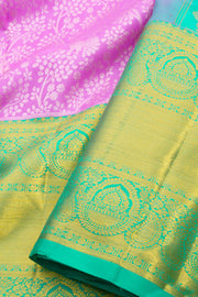 Orchid Pink Pure Zari Kanjivaram Silk Saree 10062461